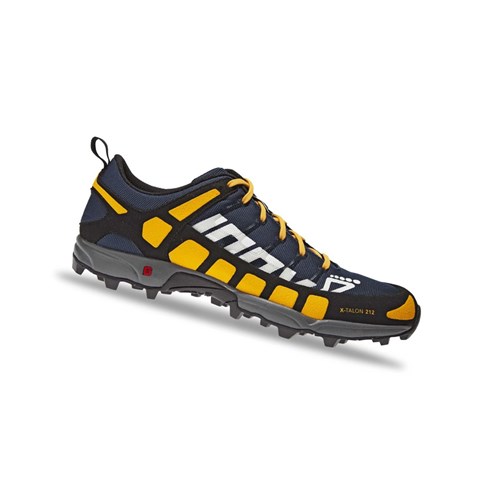Chaussures De Course À Pied Inov-8 X-talon 212 V2 Homme Bleu Marine Jaune | 0742-SCYLK